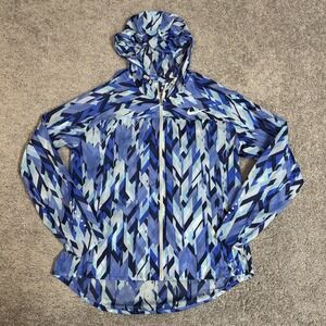 Nike Jacket Womens Large‎ Zip Hood Running Impossibly Light Gym Workout Track